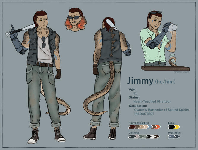 Jimmy - Character Sheet (Aug 2024)